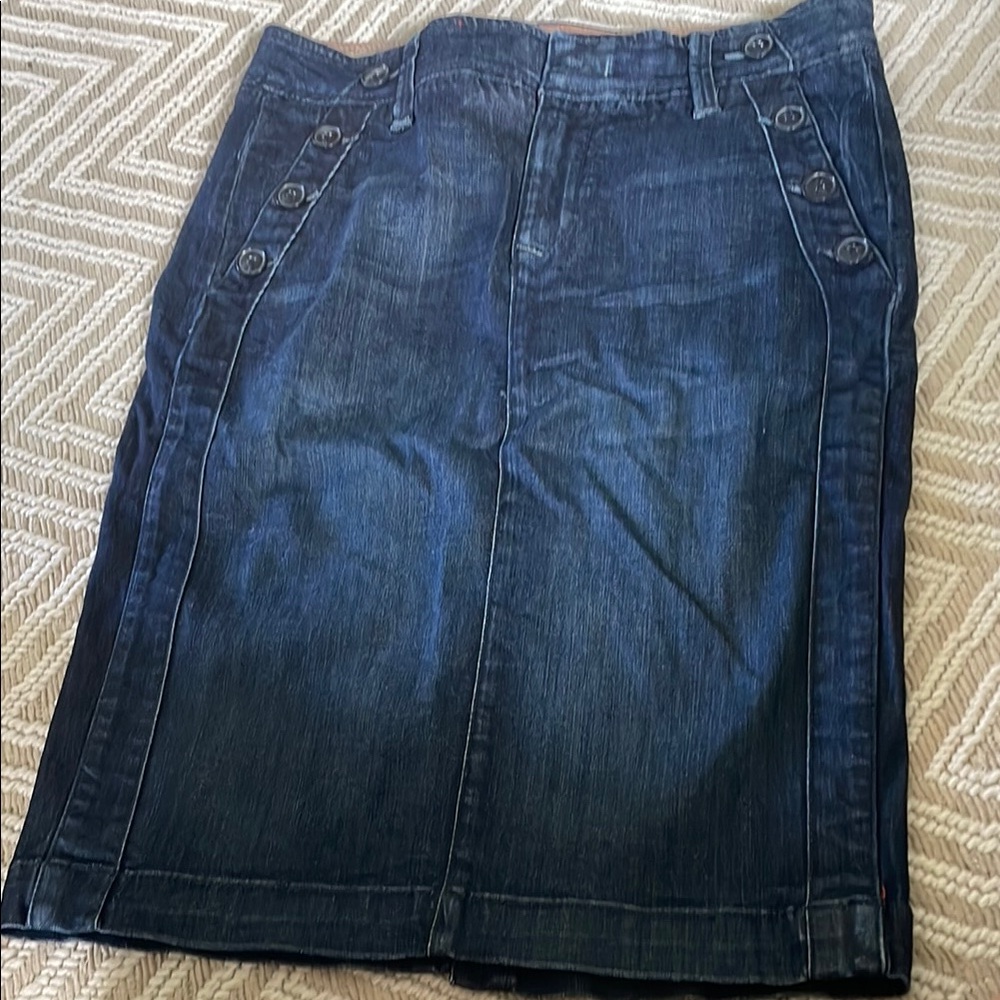 Level 99 Denim Pencil Skirt